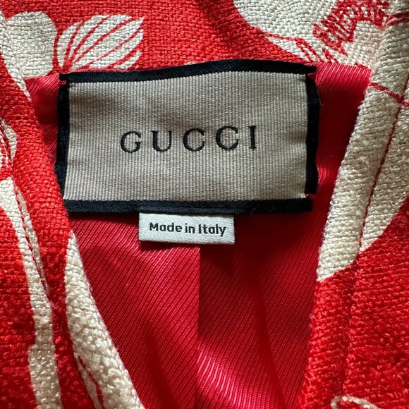 NWT Gucci 2021 Poppy Silk Vest - Picture 3 of 4